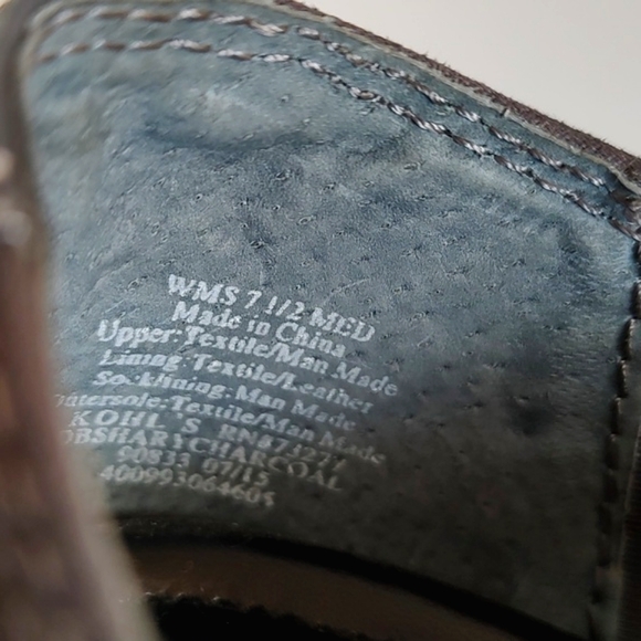 Dana Buchman Womens Grey Suede Ankle Booties Heeled Pumps/Size 7.5 - Picture 10 of 11